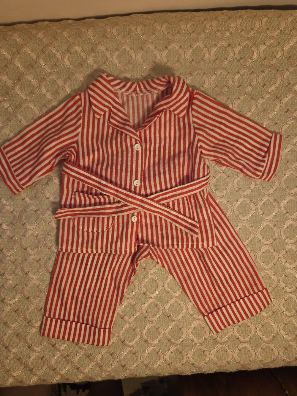 American Girl Molly Striped Pajamas for Doll, Retired